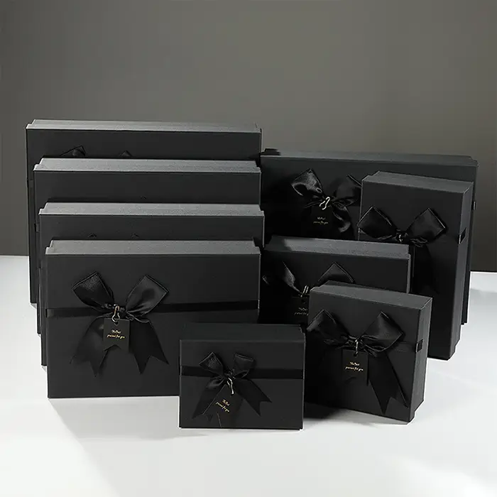 Black Gift Box Packaging Square Gift Box