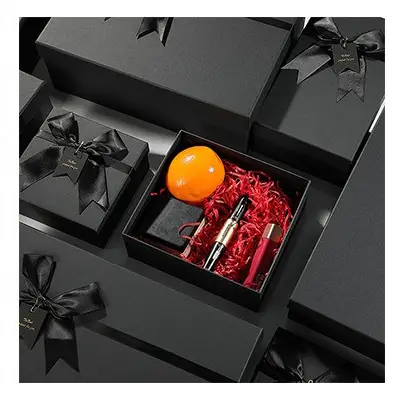 black rigid gift box
