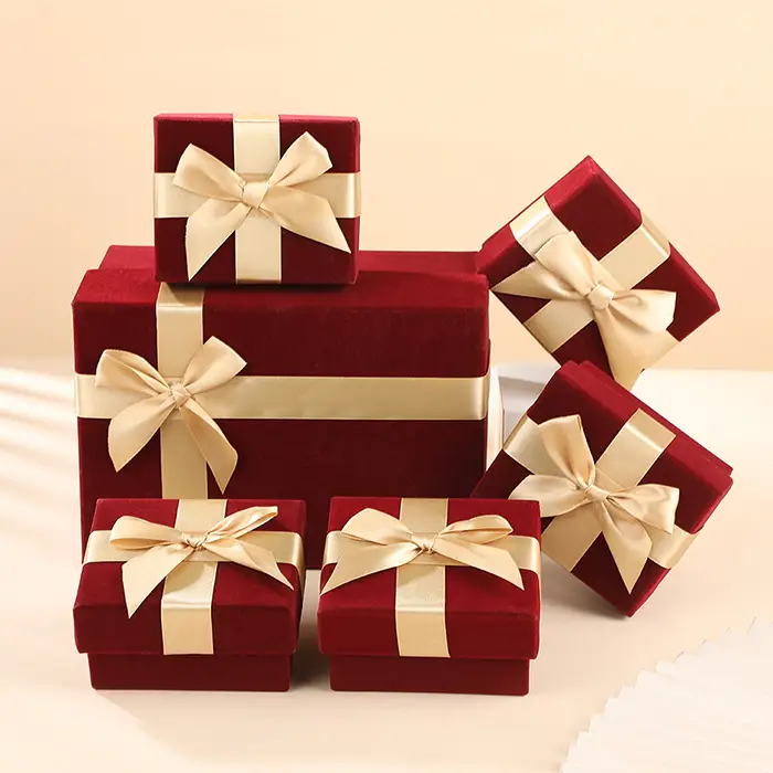Velvet Gift Box Christmas Gift Packaging Box Wholesale