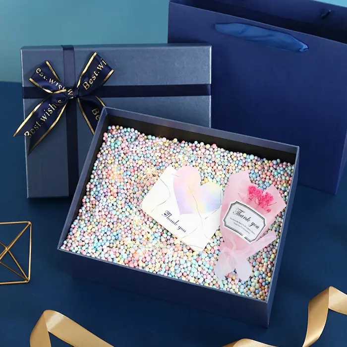 navy blue gift box