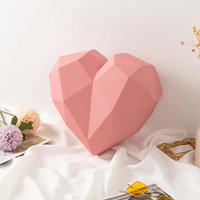 pink heart shaped gift box​