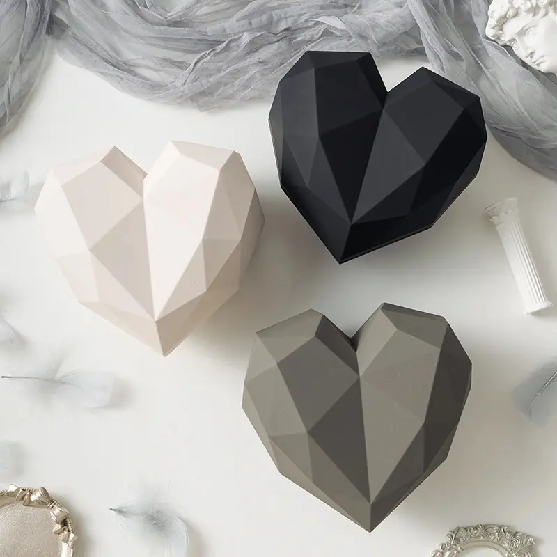 white heart shaped gift box