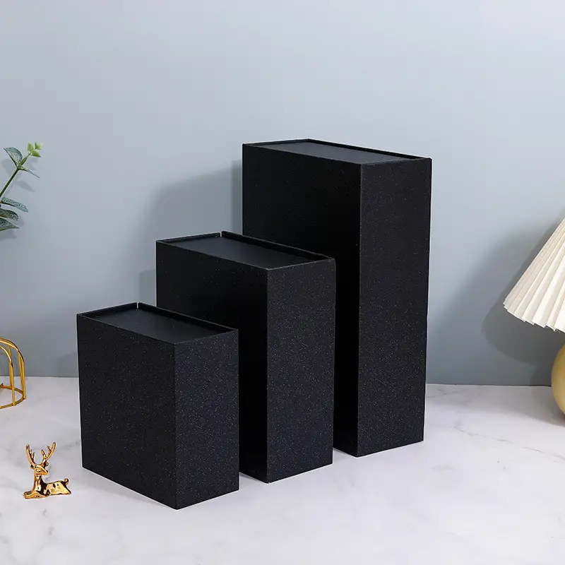 black gift box with magnetic closure