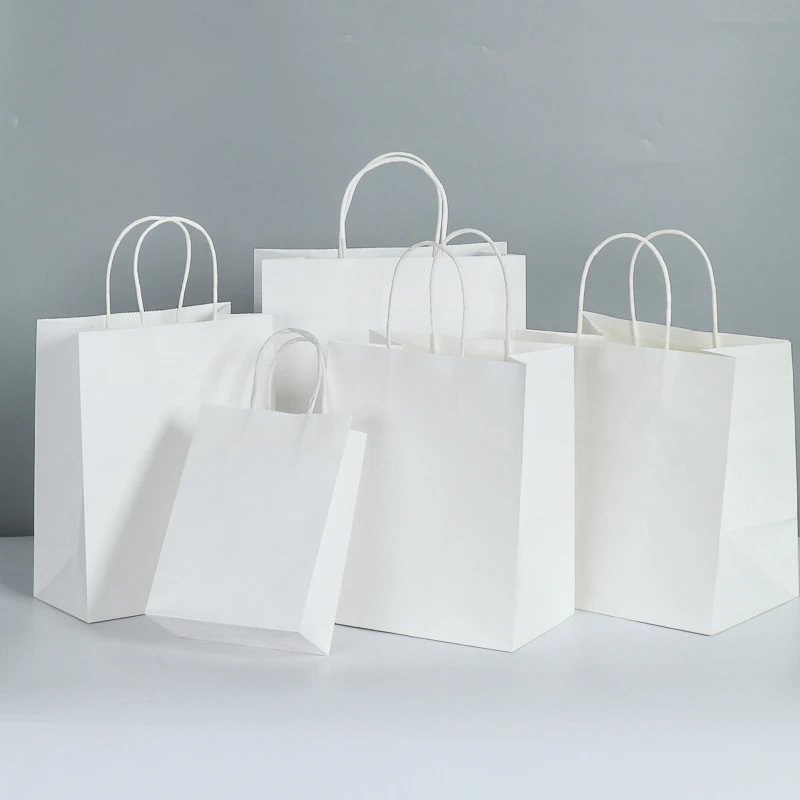 white kraft paper bag