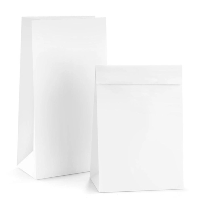 white paper lunch bags