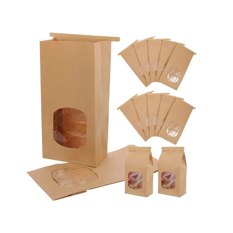 kraft paper bags with window