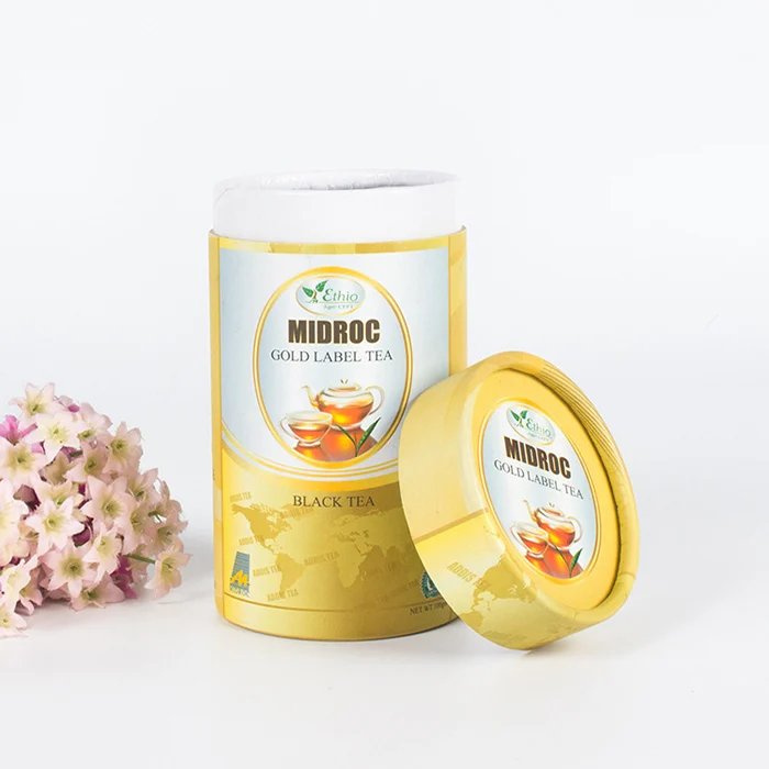 cardboard tube tea packaging