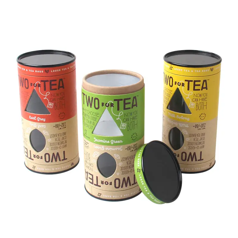 packaging paper tube clear window sencai​
